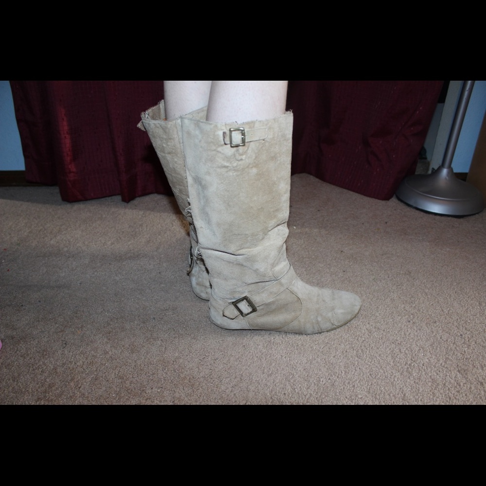 Tan boots